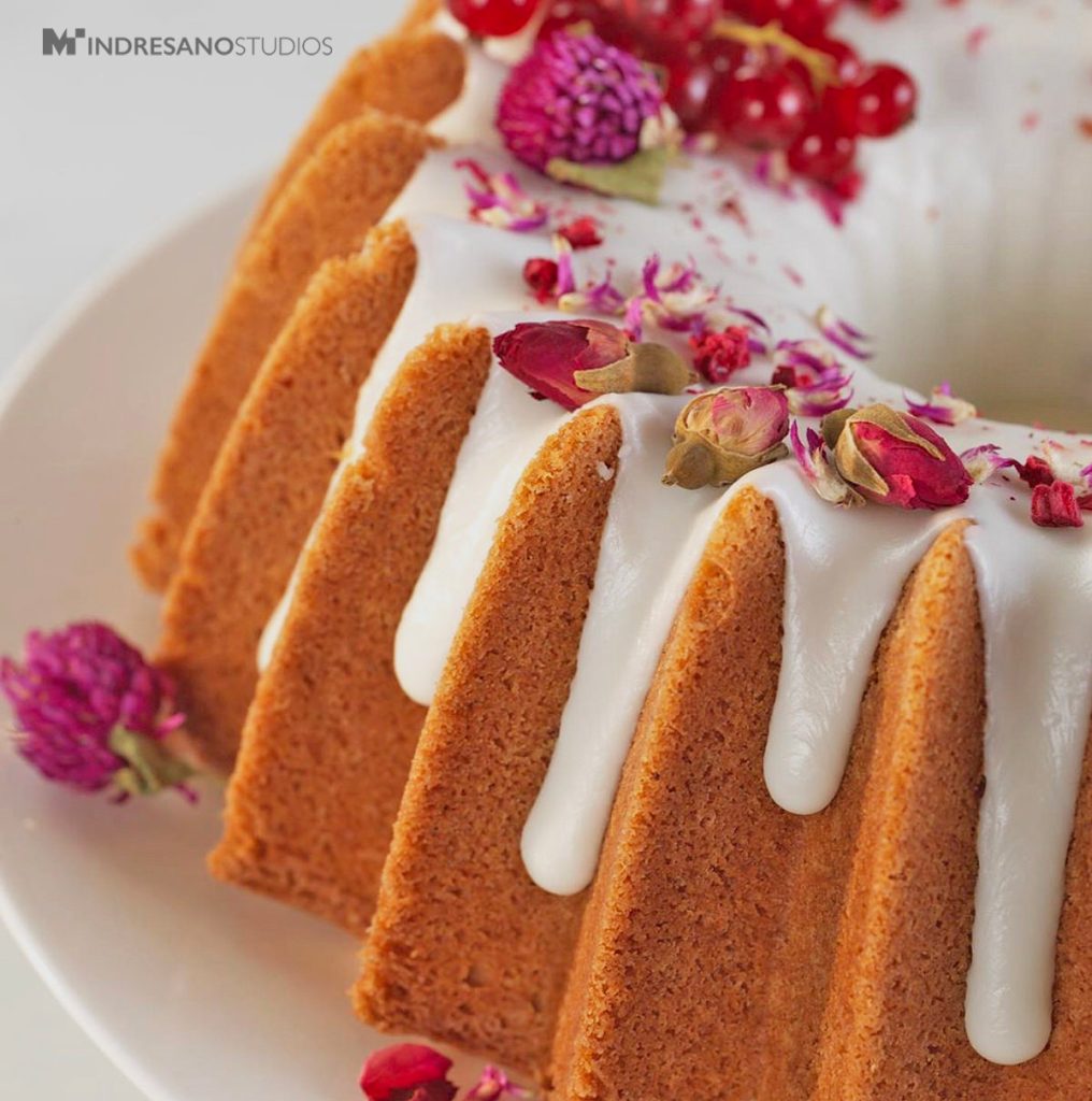 textured cake surface with decorative icing detail